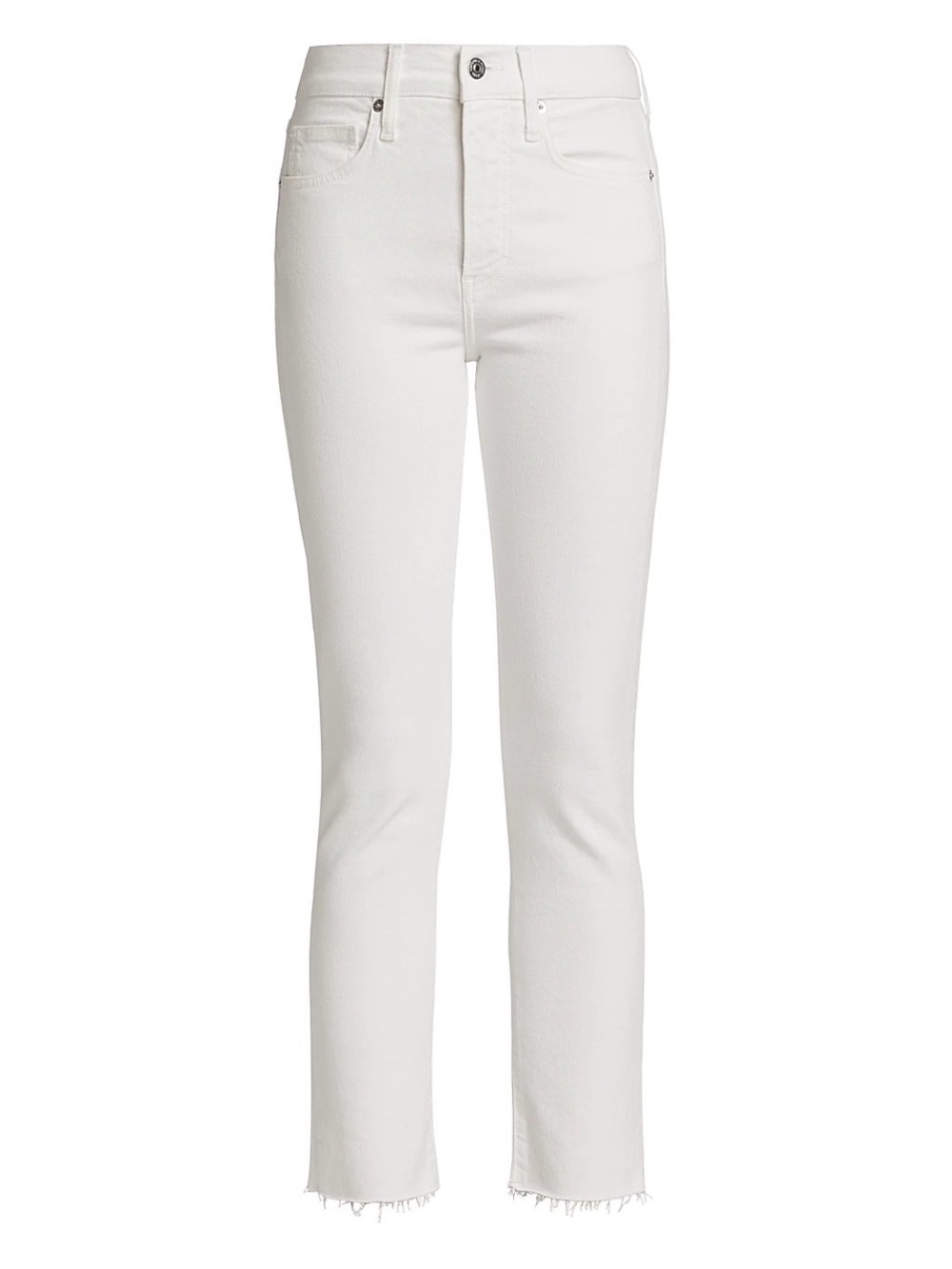 Women’s Veronica Beard Carly High-Rise Stretch Crop Jeans White 28 NWT